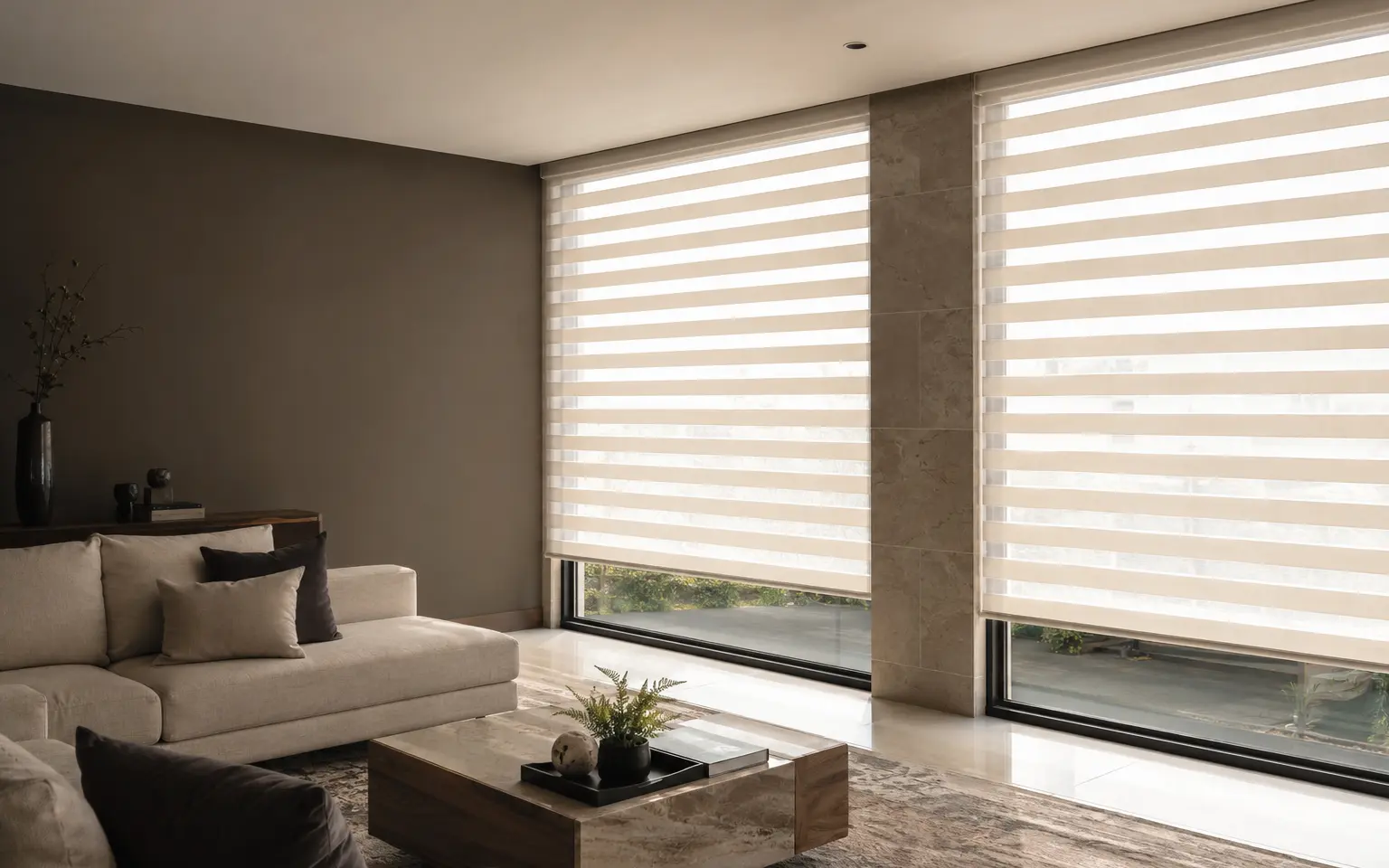 Persianas Sheer Elegance renovadas mediante cambio de lienzos